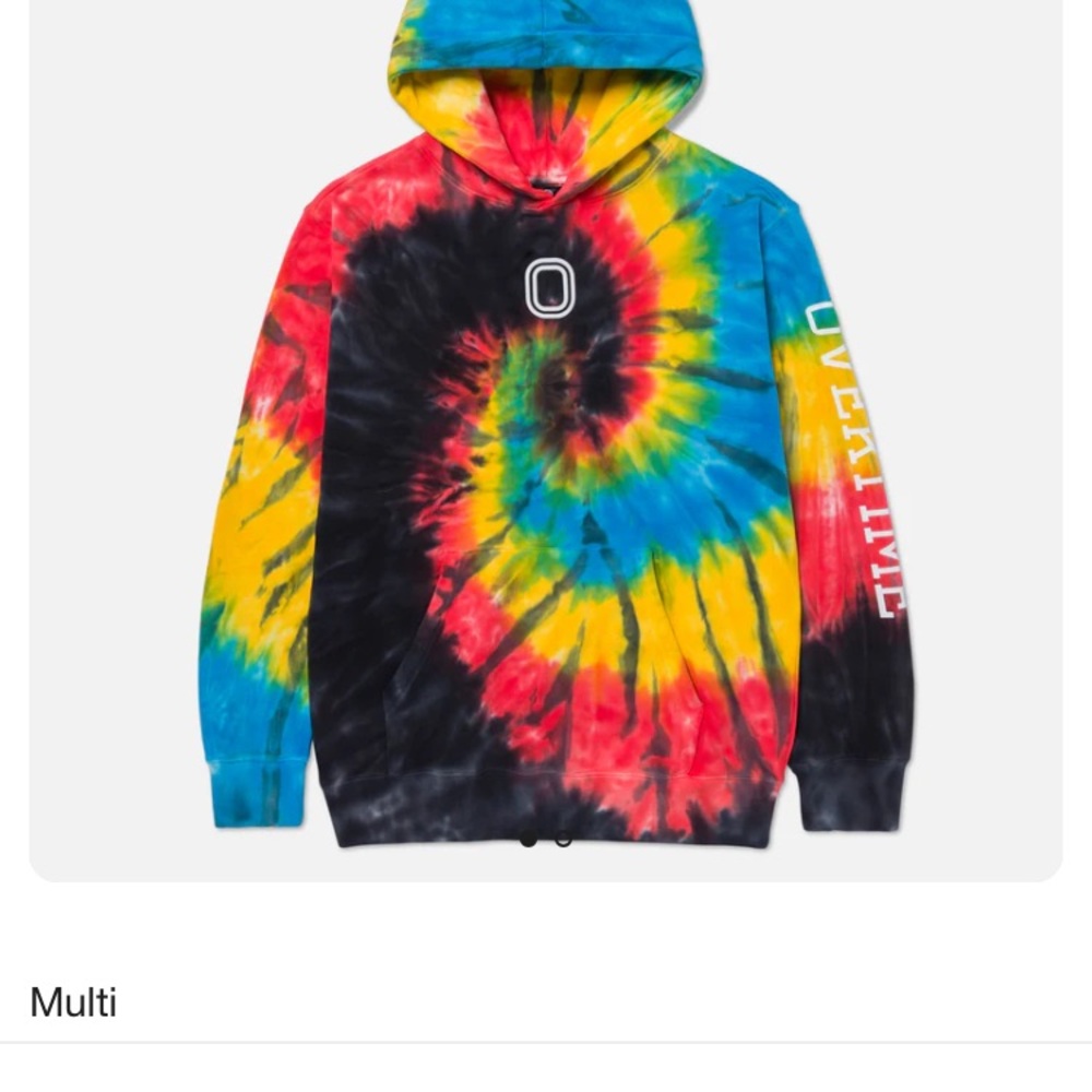 Overtime Colorful Tie-Dye Kids Hoodie